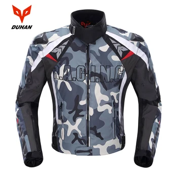 

DUHAN Camouflage Men's Motorcycle Jacket Oxford Motocross Off-Road Racing Jacket With 5 Protectors Moto Guards Moto Jacket