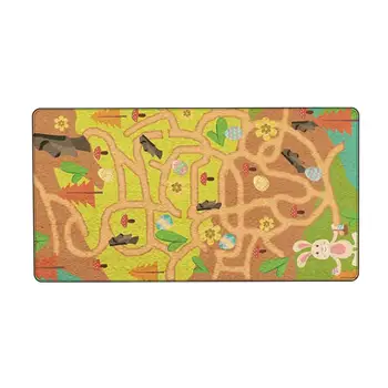 

Baby Plush Carpet Labyrinth Pattern Carpet Mat Anti-Slip Anti-Fall Game Crawling Mat Educational Toy Gift For Girl Boy