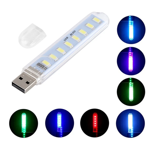 (Qty: 2) Mini USB LED Light, RGB Car LED Interior Lighting Kit, DC5V Smart  USB LED Atmosphere Light, Laptop Keyboard Light Home Decoration Night Lamp