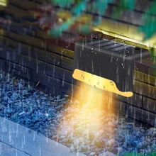 Водонепроницаемый садовый двор лестницы наружные садовые украшения аксессуары светодиодный забор Солнечный забор Светильник Солнечный настенный светильник