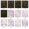 Gold 3D Nail Stickers Dragon Phoenixs Transfer Stickers for Nails Colorful Self Adhensive Slider Decals Manicuring Decoration ► Photo 2/6