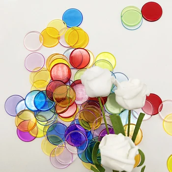 

200Pcs 15mm Count Bingo Chips Bingo Game Cards Plastic Bingo Markers for Carnival Bingo Games(Random Color)