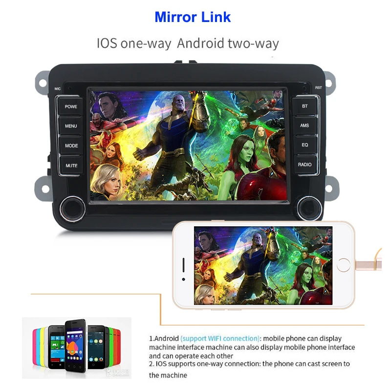Essgoo Android 7 ''автомобильный мультимедийный плеер Поддержка GPS навигация Авторадио 2din стерео видео MP5 автомобильное радио для Volkswagen для VW Essgoo Android 7 ''автомобильный мультимедийный плеер Поддержка GPS навигация Авторадио 2din стерео видео MP5 автомобильное радио для Volkswagen для VW