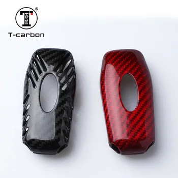 

T-carbon Carbon Fiber Car Key Case Cover Shell for Ford Mustang Fusion Mondeo F-150 Lincoln Edge Explorer MK Car Styling