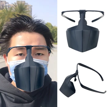 

Reusable Protective Cover Anti-fog Face Mask Protective Mask PE Prevent Saliva Spread Mask Face Shield