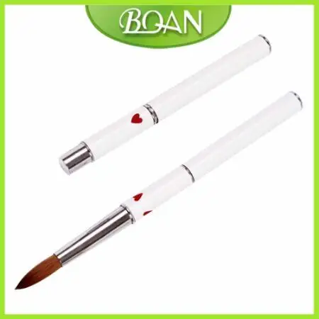 size 8 BQAN 1 шт.#8#10#12#14#16#18#20 колинский Соболь акрил#10 кисть для дизайна ногтей УФ-гель Кисть-ручка для резьбы жидкий порошок DIY Рисунок ногтей - Color: size 8