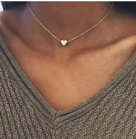 New Fashion Lightning Shape Gold Silver Color Pendant Necklace for Women Girl Jewelry Boho Classic Statement Choker Necklace 