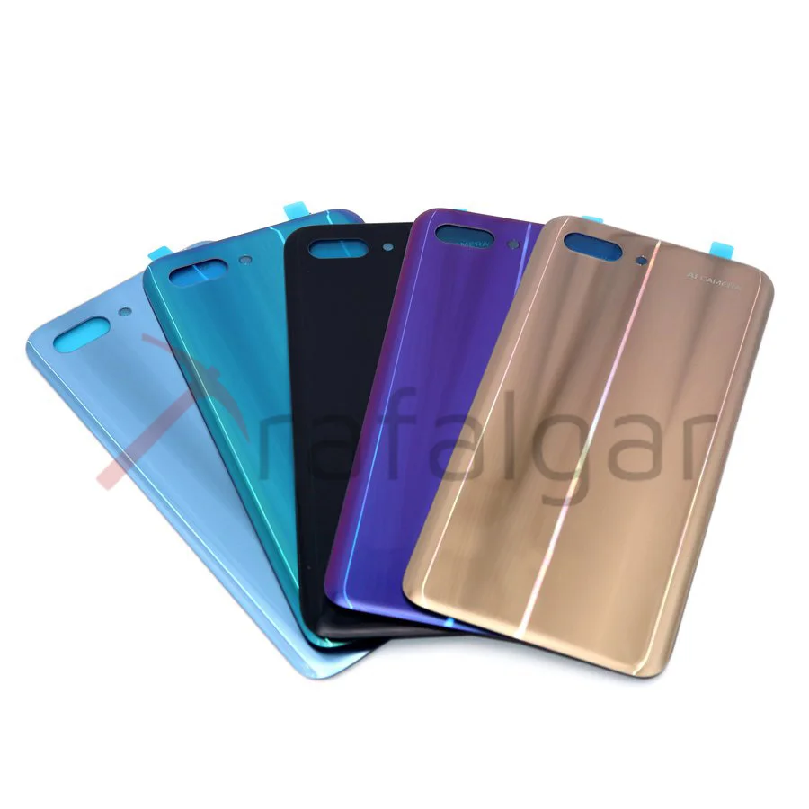 Задняя стеклянная крышка для Huawei Honor 10 задняя корпуса батареи панель с объективом