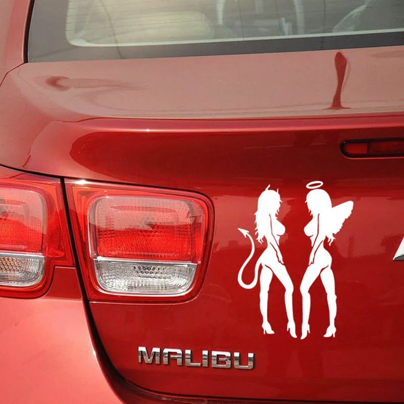 ANGEL DEVIL сексуальная девушка забавная персональная автомобильная наклейка для
