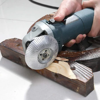 

5/8 Inch Wood Grinding Wheel Angle Grinder Disc Wood Carving Disc Sanding Abrasive Tool Bore Silver/Gold
