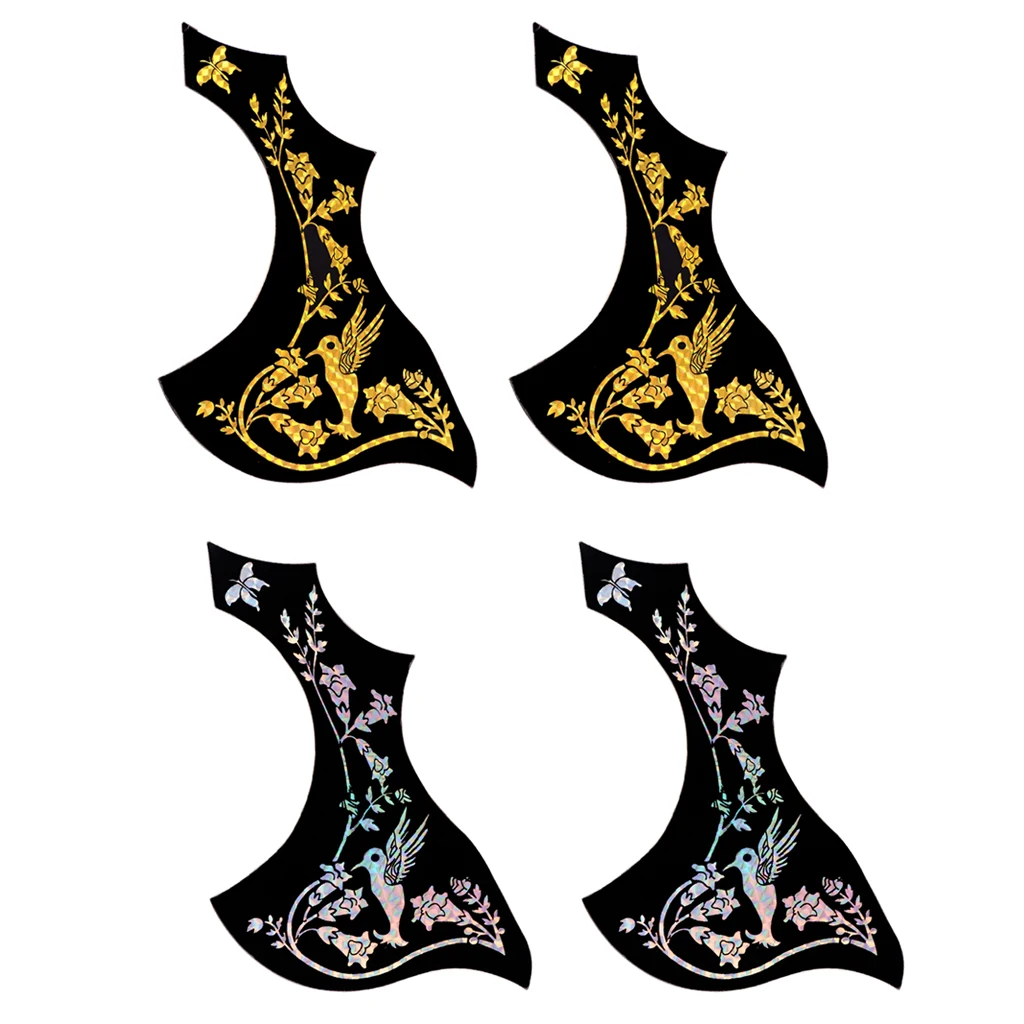 2pcs Acoustic Folk Guitar Pickguard Adhesive Hummingbird Anti-scratch Plates