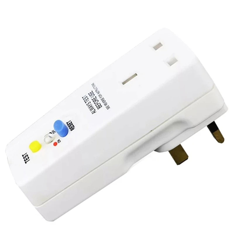 

Uk Plug 13A Gfci Leakage Protection Plug Rcd Socket Home Circuit Breaker Cutout Power Trip Switch- Uk Plug