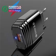 USLION 3A быстрое зарядное устройство 3,0 USB зарядное устройство для iPhone 11 Pro samsung huawei P20 Tablet QC 3,0 быстрое настенное зарядное устройство адаптер США и ЕС