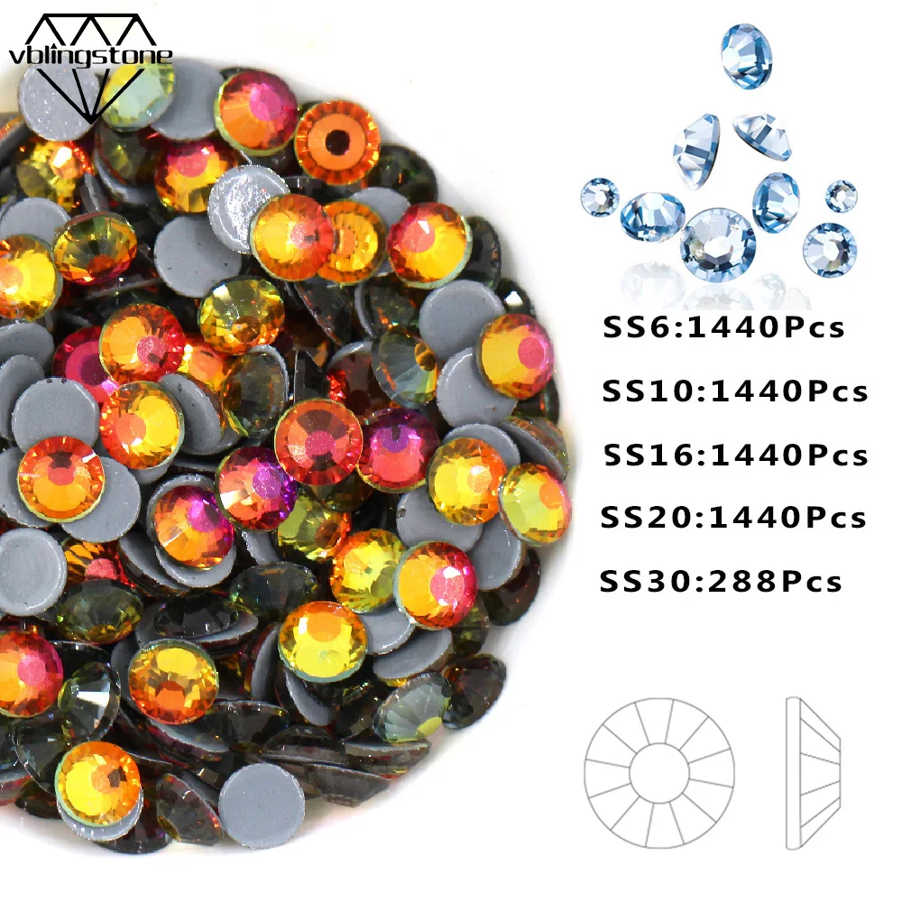 

AAAAA Hotfix Crystal Art Glass Rhinestones Stone Iron On Strass For Dance Shoes Wedding Decoration Clothes Accessories SS6-S30