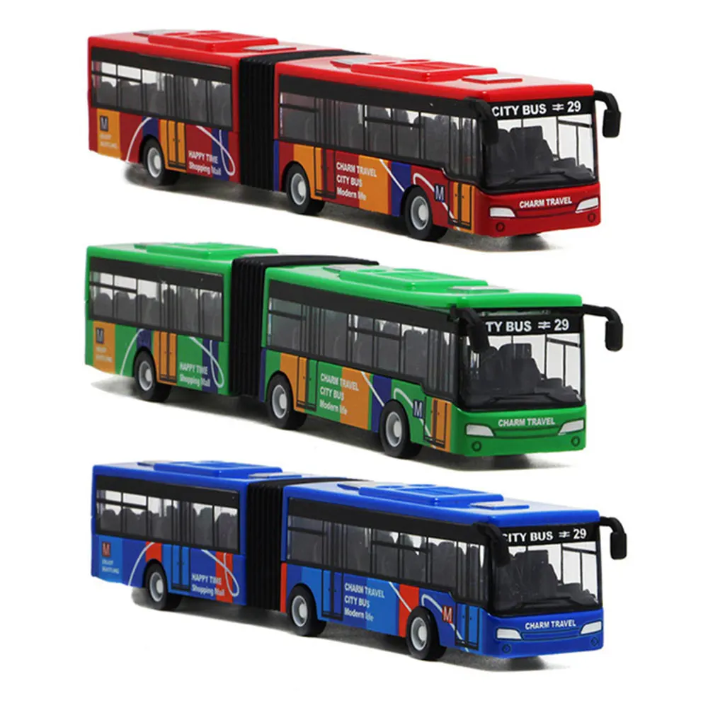 

1 Set Multicolor Alloy Car Toy Alloy Bus Toy Cultivate Interest Decoration Interesting Desk Indoor Collection Fashion Bus Model