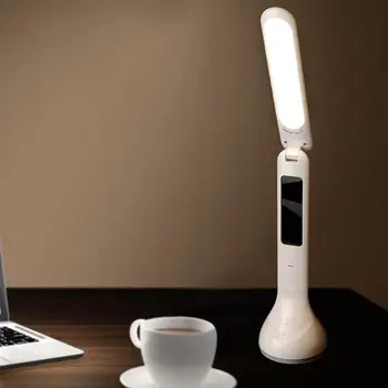 

LED Adjustable Table Lamp Brightness Desk Light Digit Calendar Thermometer For Children Reading For Living Room de mesa