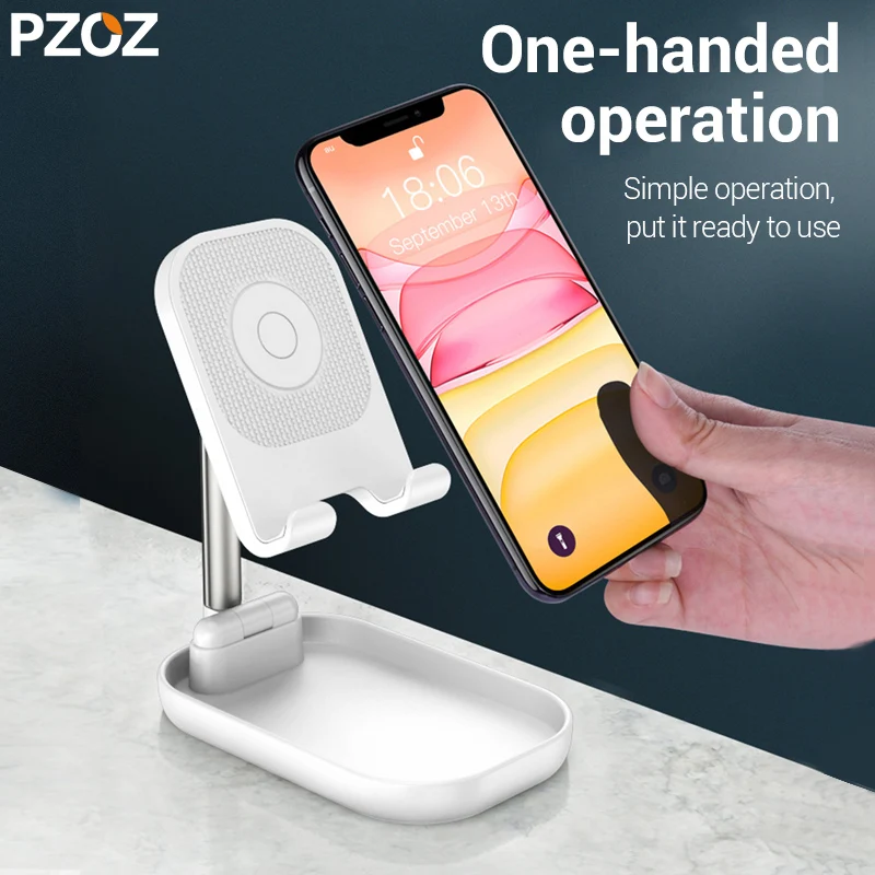 PZOZ складной держатель для мобильного телефона, подставка для сотового телефона, планшета, Универсальный складной настольный держатель для iphone 11 X, samsung, настольный держатель для телефона