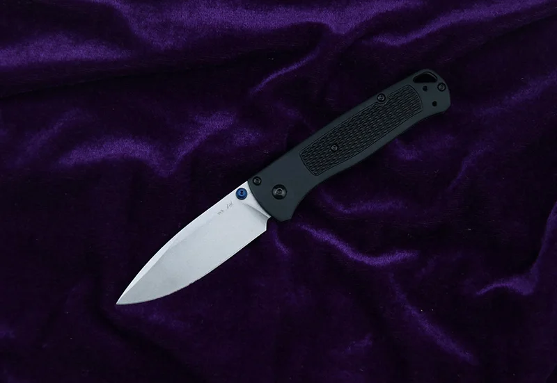Black LEMIFSHE 535 knife Aluminium handle folding Survival EDC Tool camp hunt outdoor pocket Fruits Utility knife - Color: Black