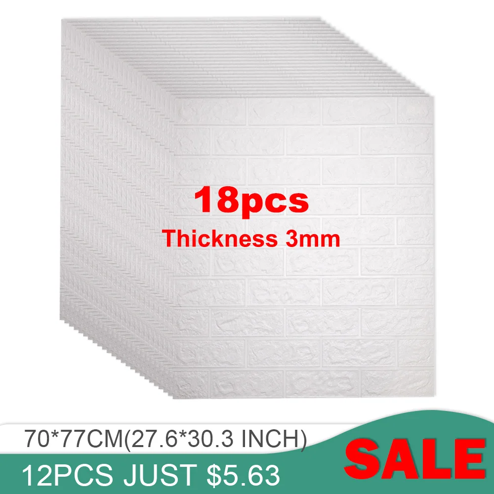 70*77 см DIY 3D кирпичные настенные наклейки украшение для дома гостиной спальни