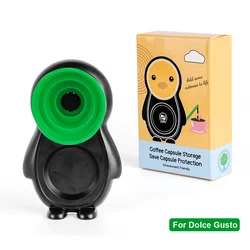 Eco-Friendly Refillable Stainless Steel Coffee Capsule Set with Silicone Cover & Spoon Clip (Silver)