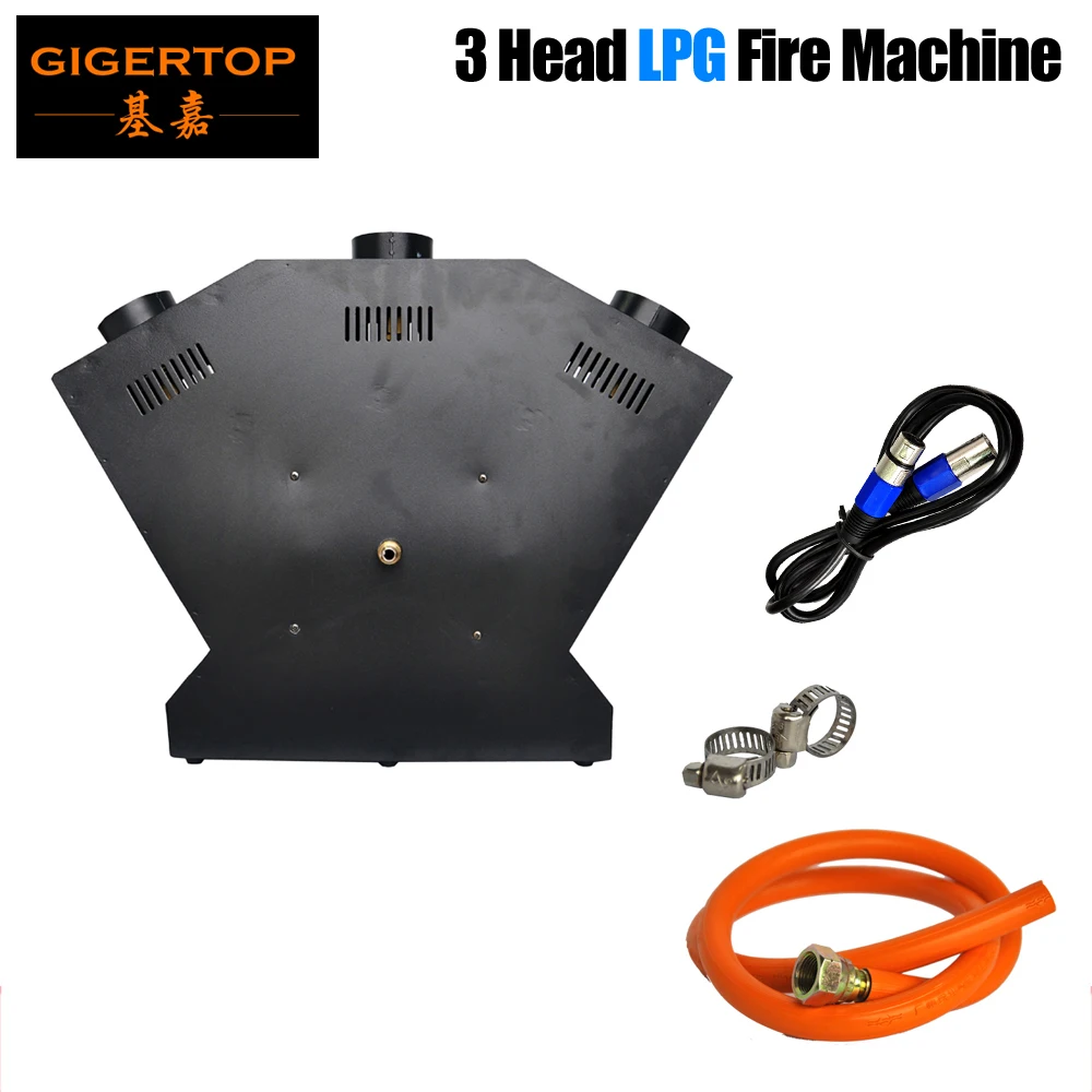 TIPTOP TP-T154B Flame Thrower - DJ Band Stage/Show Effect DMX Fire Projector Machine China Stage Light 3 Head Jet/3 Nozzle | Освещение