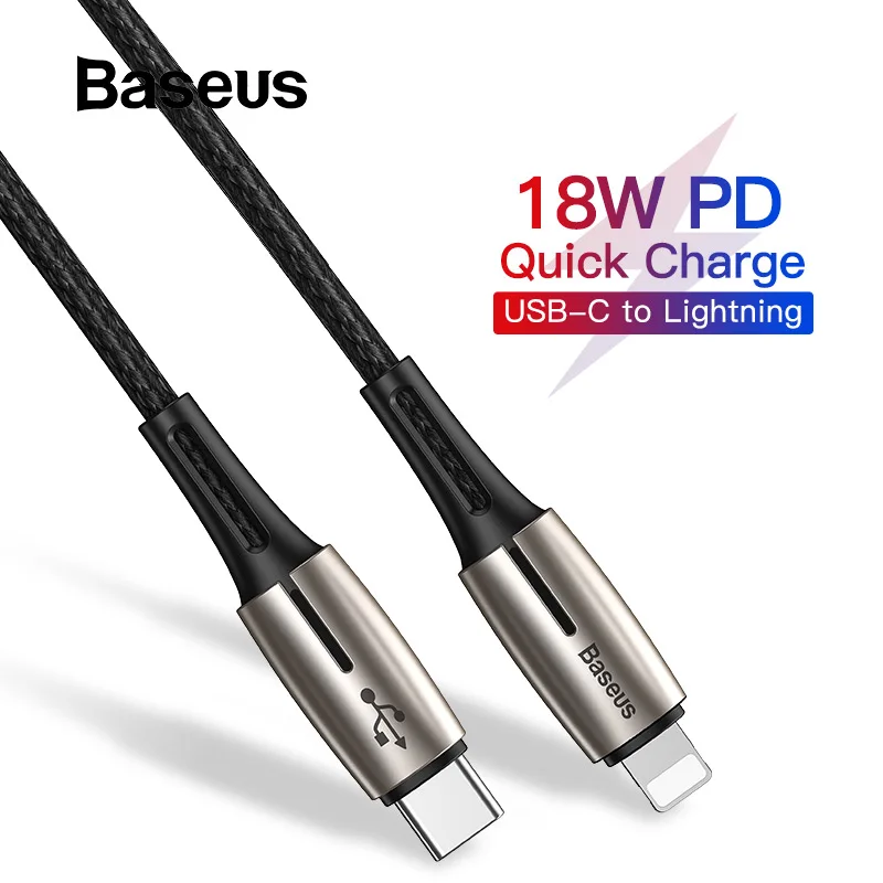

Baseus USB Cable for iPhone 11 XR Xs Max Charger Cable PD 18W USB C to for IP Charging Cable for iPhone Data Cable Cord