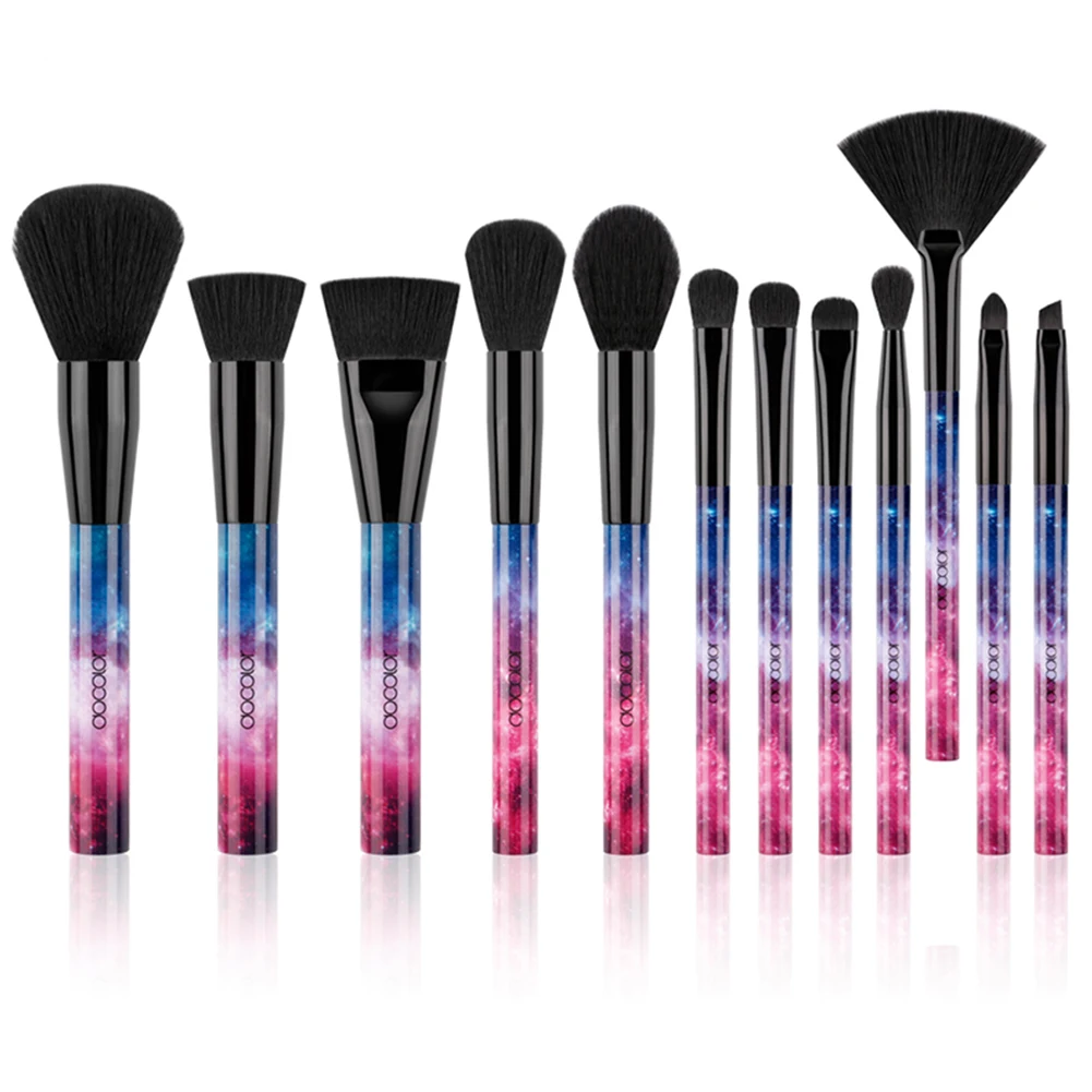 DocolorProfessional макияж кисти инструмент натуральные волосы макияж кисти набор основа смешивание кисти для румян и теней