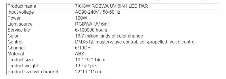 8 шт./лот 25 Угол большие линзы 7x18 Вт led Par огни RGBWA UV 6в1 плоский par led dmx512 Диско Огни профессиональное студийное диджейское оборудование