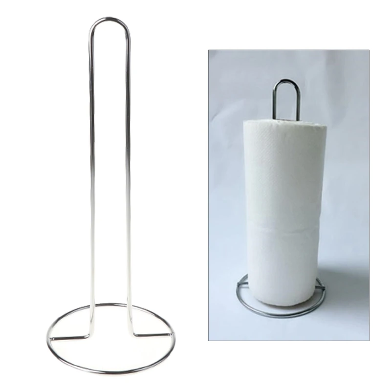 Toilet Roll Kitchen Stand Tissue Table Bathroom Paper Holder Suction Cup Rack
