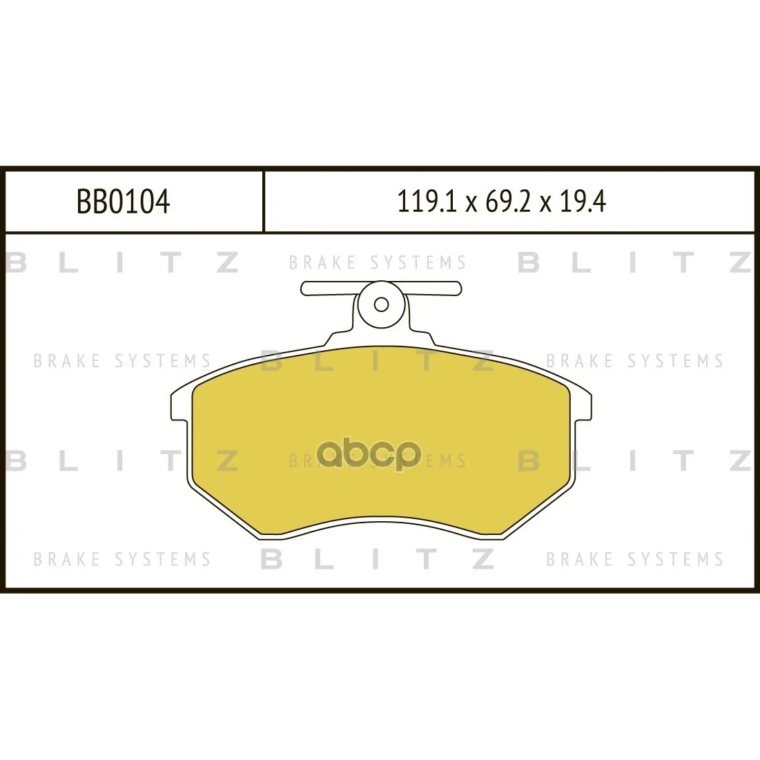 Колодки Тормозные Дисковые Audi 80 [B3]/100 [44q/C3] 86-92 Blitz арт. BB0104