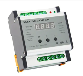

DC12~24V 3CH DMX Rail Decoder DMX700