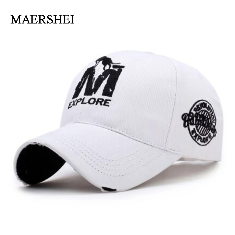 MAERSHEI Fashion couple embroidered baseball cap men's outdoor sports hat ladies sunscreen visor cap