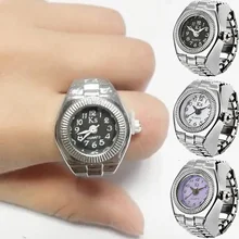 2021 Vintage Punk elastyczny rozciągliwy kwarcowy zegarek na palec pierścionki kobiety mężczyźni Hip Hop fajny na palec zegarki zegarek pierścionek biżuteria tanie i dobre opinie CN (pochodzenie) Ze stopu cynku Unisex Metal Pierścień pokazowy GEOMETRIC Zgodna ze wszystkimi Poprawiające nastrój