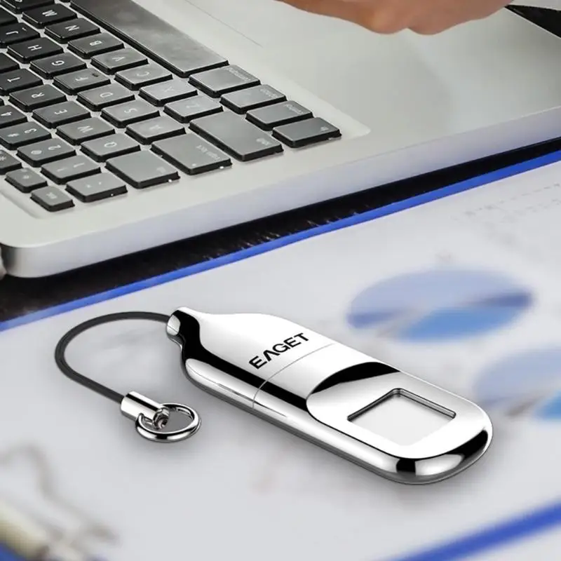EAGET FU5 портативный флеш-диск USB 2,0 распознавание отпечатка зашифрованная память usb-накопитель для ноутбука