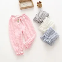 Childrenswear a Generation of Fat Men And Women Children Pants Breathable Loose-Fit Anti Mosquito Pants Trousers 19 Summer Wear