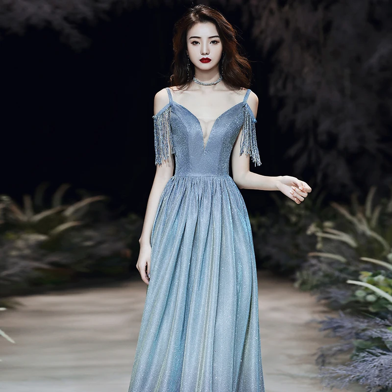 Новинка сексуальное вечернее платье с v образным вырезом разноцветное блестками