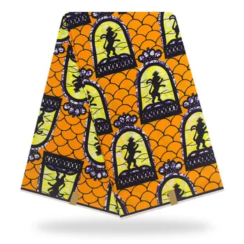 

Veritable Wax High Quality African Ankara Wax 2019 Cotton Wax African Hot Sale Design For Women Dress 6yards Y90814-8