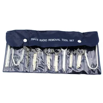 

20 pcs Vehicle Radio Removal Tools Door Panel Removal Realese Stereo Headunit Audio Keys Navigation Dash Trim Install Tools Kit