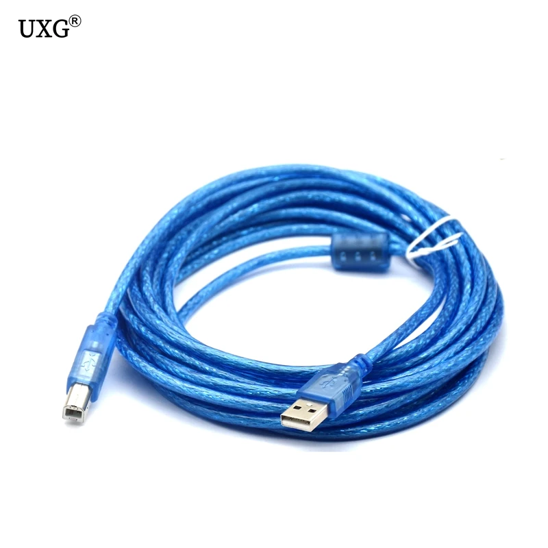 

Elistoooop, кабель для сканера, тип А, штекер-тип в, штекер USB 2,0, Удлинительный кабель для принтера, жесткий диск, высокая скорость, прозрачный