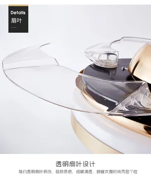 

Modern 36 inch / 42 inch invisible fan light 200V remote control family dining room bedroom LED fan ceiling fan light