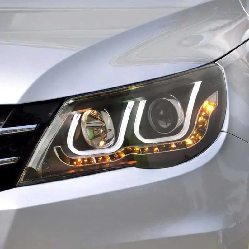 Светодиодный фонарь для Volkswagen Tiguan 2010 до 2012 года светодиодный фонарь модифицированный в сборе черный цвет