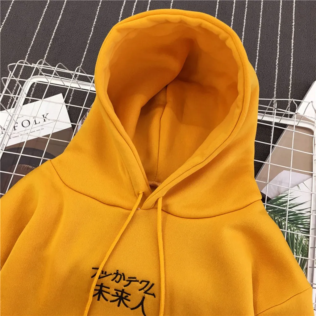 JAYCOSIN fashion new ladies loose plus velvet hooded sweatshirt fashion casual sports sweatshirt sister couple style daily