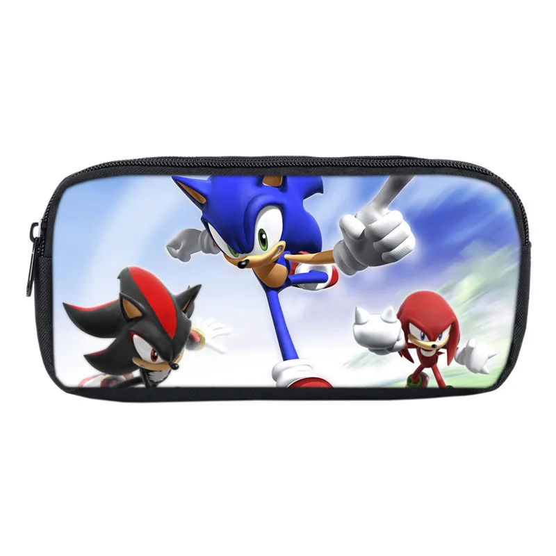 Sonic 3D Пенал для карандашей сумки ручек студенческие обучающая канцелярская