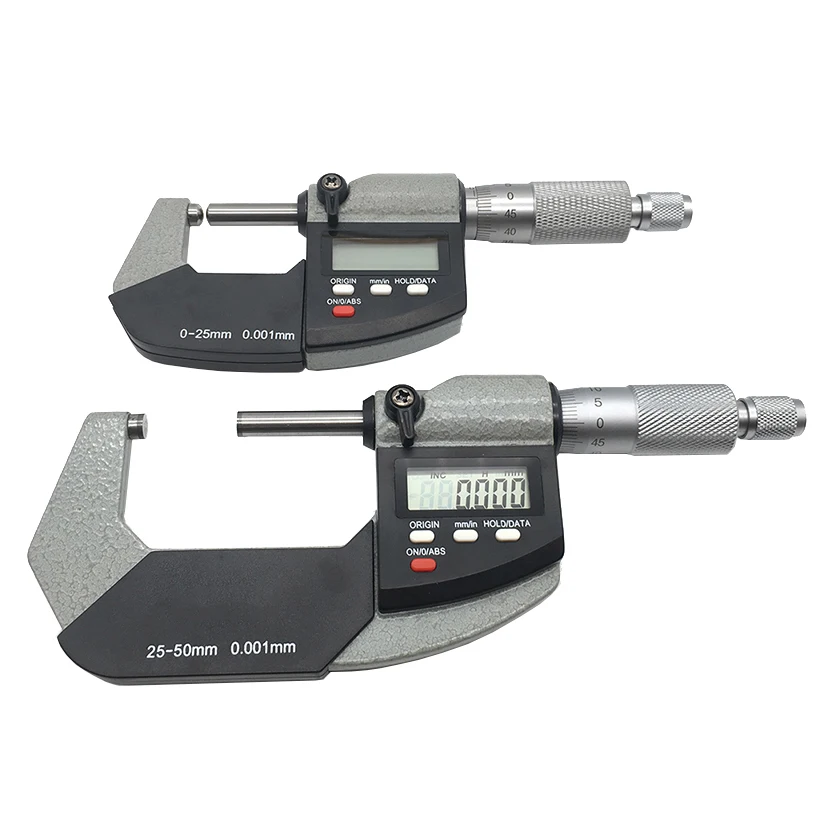 Digital outside Micrometer High quality 50-75mm Electronic micrometer gauge 0.001mm digital measuring tools caliper