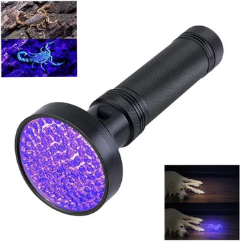 

High quality UV Light 100LED 51LED 395nm LED UV Light Zoom Flashlight torch light lamp safety UV Ultraviolet detection Scorpion