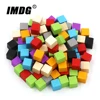 Wholesale 1000pcs Wood Cubes Blocks Blank Dice 10mm Square Corner Color Board Game Dice Early Education ► Photo 3/3