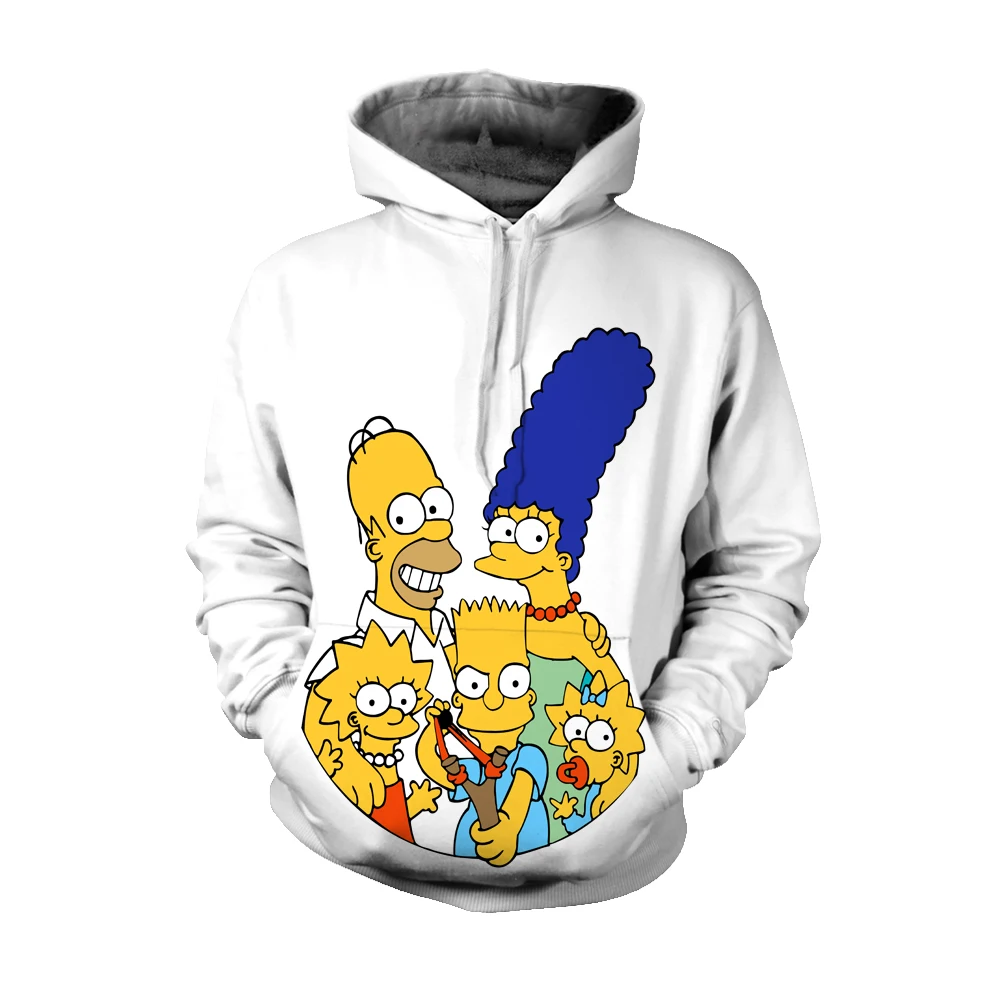 simpsons hoodies 6 Г. Mr. Q на заказ осень зима Симпсоны рисунок толстовки модный бренд черный Рисунок Симпсоны Толстовка мужская Толстовка - Цвет: simpsons hoodies 6