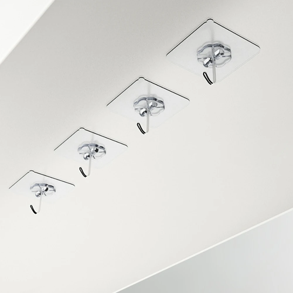 Hangers 5 PCS Sucker Hook Window Wall PVC Flower Shape Durable Kitchen Bathroom Economic Accessories Wall Hooks