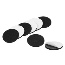 Uxcell мебельные накладки клейкие войлочные накладки 40 мм диаметр 3 мм толстый пол протектор круглый черный 8 шт