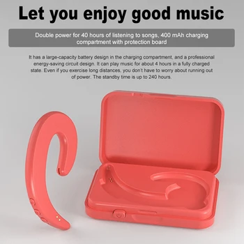 

Hot Sale Wireless Headphone Bluetooth Earphone Ear Hook Sports Stereo Headset For Phone iPhone Xiaomi Bone Conduction Earphone